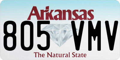 AR license plate 805VMV
