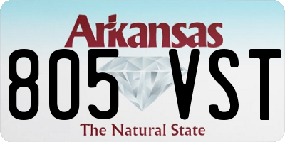 AR license plate 805VST