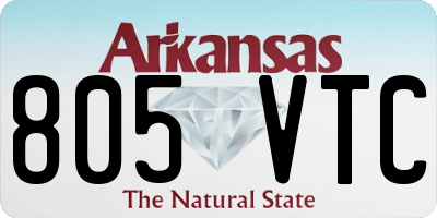 AR license plate 805VTC