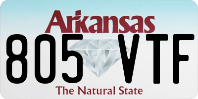 AR license plate 805VTF