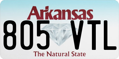 AR license plate 805VTL
