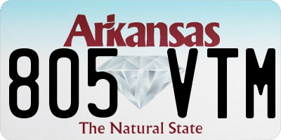 AR license plate 805VTM