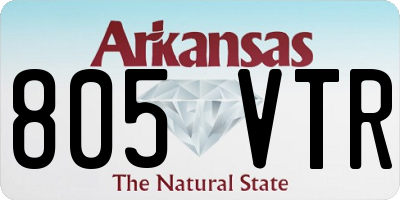 AR license plate 805VTR