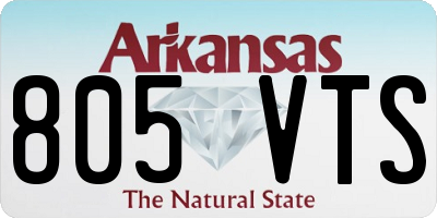 AR license plate 805VTS