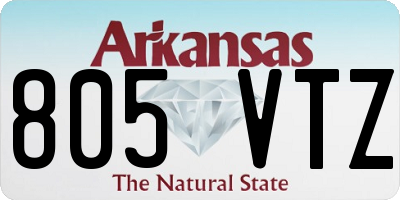 AR license plate 805VTZ
