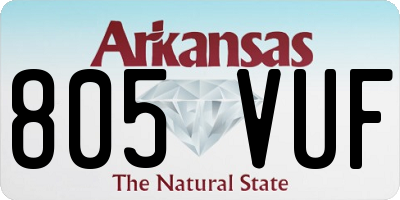 AR license plate 805VUF