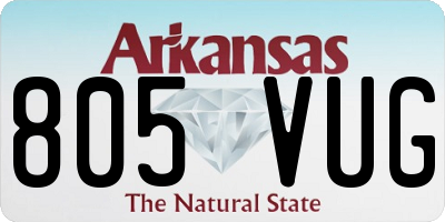 AR license plate 805VUG