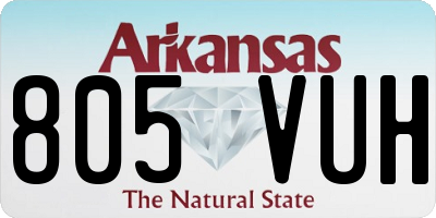 AR license plate 805VUH