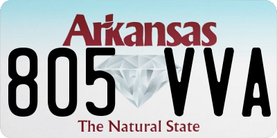 AR license plate 805VVA