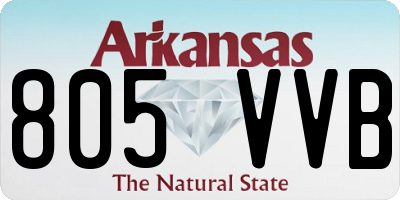 AR license plate 805VVB