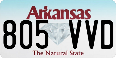 AR license plate 805VVD