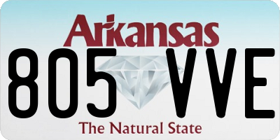 AR license plate 805VVE