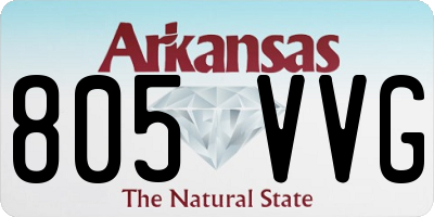 AR license plate 805VVG