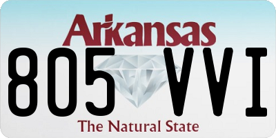 AR license plate 805VVI