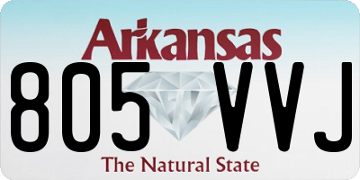 AR license plate 805VVJ