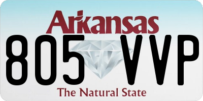 AR license plate 805VVP