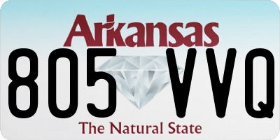 AR license plate 805VVQ