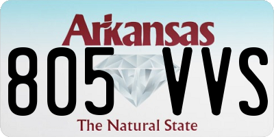 AR license plate 805VVS