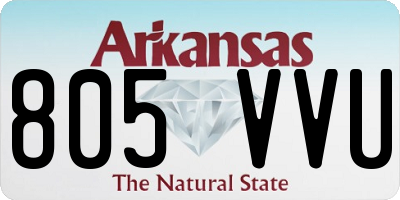 AR license plate 805VVU