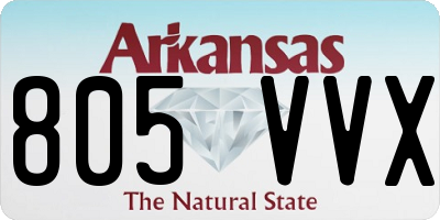 AR license plate 805VVX