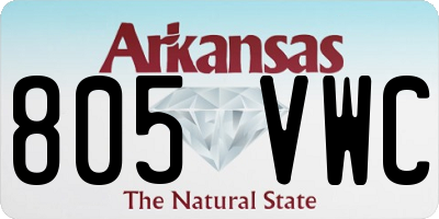 AR license plate 805VWC