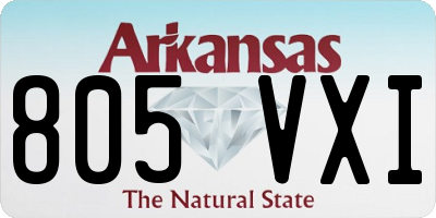 AR license plate 805VXI