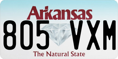 AR license plate 805VXM