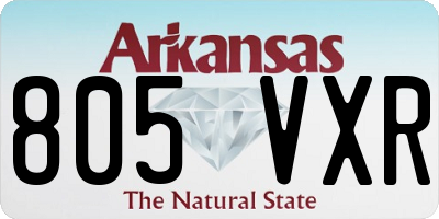 AR license plate 805VXR