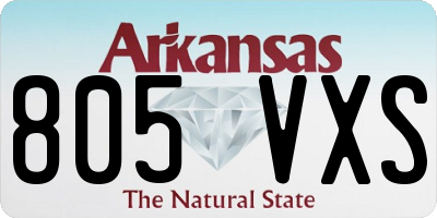 AR license plate 805VXS