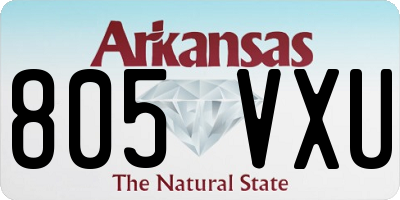 AR license plate 805VXU