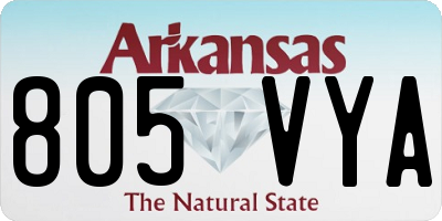 AR license plate 805VYA