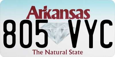 AR license plate 805VYC
