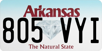 AR license plate 805VYI