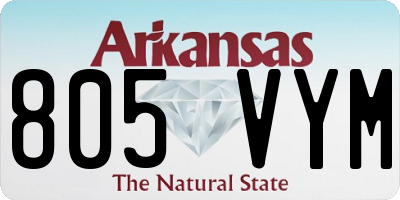 AR license plate 805VYM