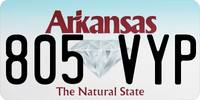 AR license plate 805VYP