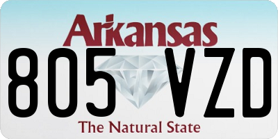AR license plate 805VZD