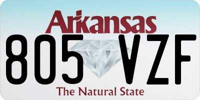 AR license plate 805VZF