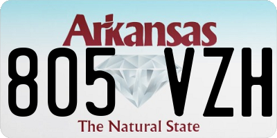 AR license plate 805VZH