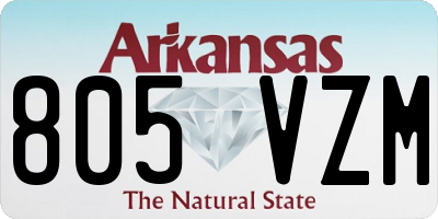 AR license plate 805VZM
