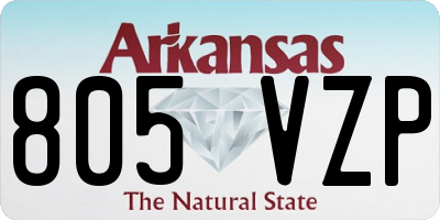 AR license plate 805VZP