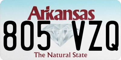 AR license plate 805VZQ