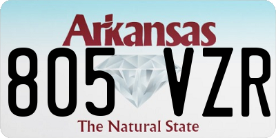 AR license plate 805VZR