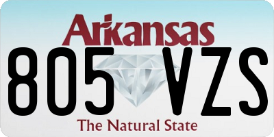 AR license plate 805VZS