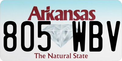AR license plate 805WBV