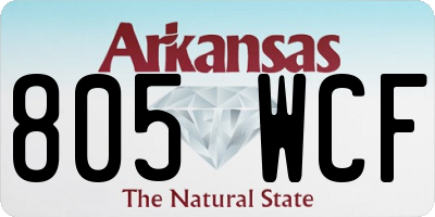 AR license plate 805WCF
