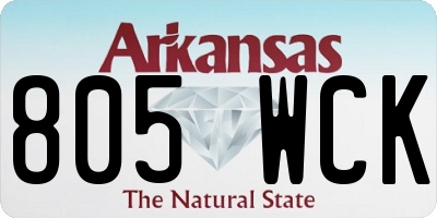 AR license plate 805WCK