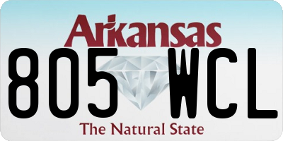 AR license plate 805WCL