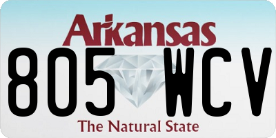 AR license plate 805WCV