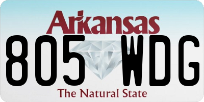 AR license plate 805WDG