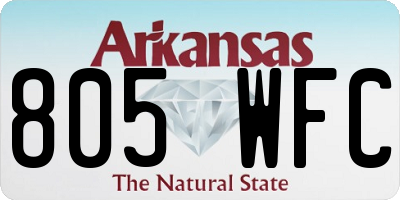 AR license plate 805WFC